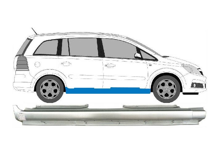 Prag Opel Zafira, 01.2008-12.2011; Opel Zafira, 05.2005-01.2008, Dreapta, Aftermarket