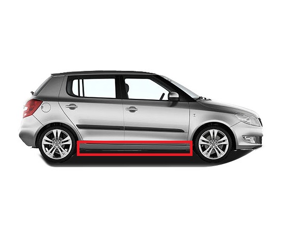 Prag metalic Skoda Fabia, 12.2014-09.2018, partea Dreapta, Aftermarket