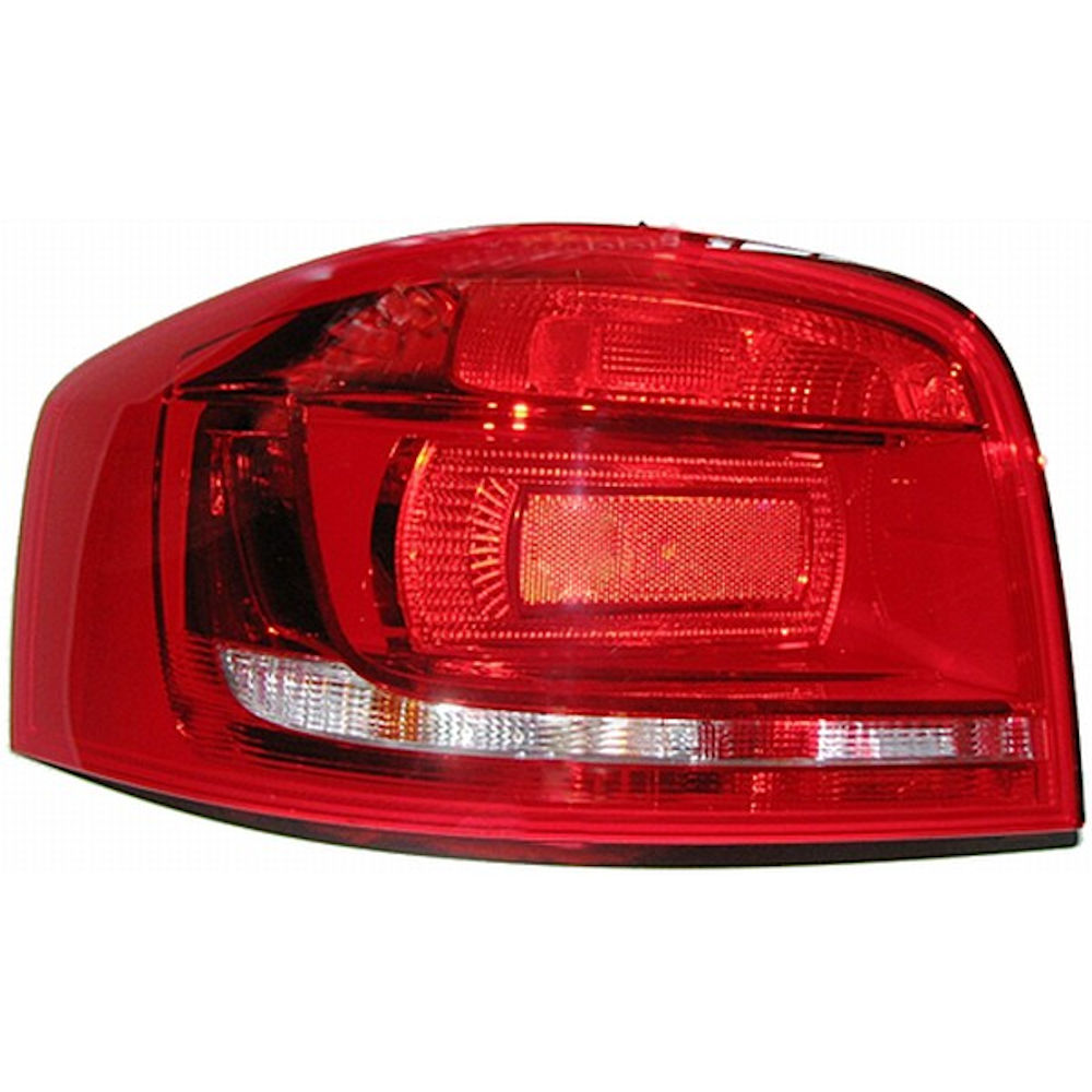 Stop spate lampa Audi A3 (8P), 04.2008-10.2012 Model cu 3 usi, partea Stanga, carcasa rosie, fara suport becuri, TYC