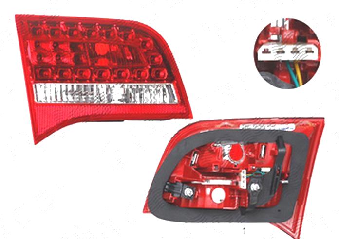 Stop spate lampa Audi A6 (C6), 10.2008-03.2011 Model Combi, spate, Stanga, partea interioara; H21W+LED+W16W; fara suport bec; omologare: ECE/SAE, DEPO