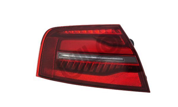 Stop spate lampa Audi A8 (D4/4f), 2015- Model Plus, S8, spate, Stanga, partea exterioara; LED; rosu-fumuriu, Farba