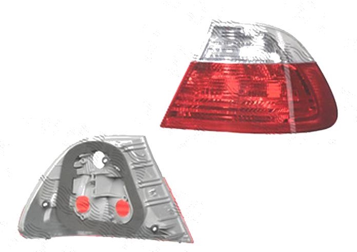 Stop spate lampa Bmw Seria 3 (E46), Coupe, 05.1999-03.2003, spate, Dreapta, coupe, partea exterioara; P21/4W+P21W+PY21W; rosu-alb; fara suport bec; omologare: ECE/SAE, DEPO