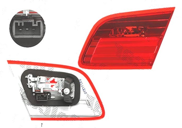 Stop spate lampa Bmw Seria 3 (E92/93), Coupe, 03.2010-12.2013, spate, Dreapta, partea interioara; H21W+LED; fara suport becuri; omologare: ECE/SAE, DEPO