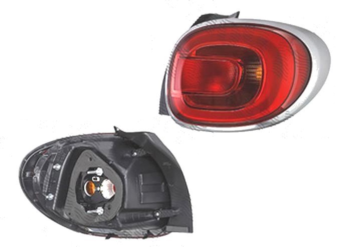 Stop spate lampa Fiat 500l (330), 01.2013-, spate, Dreapta, TREKKING, LED+P21/5W+P21W; cu suport becuri, TYC