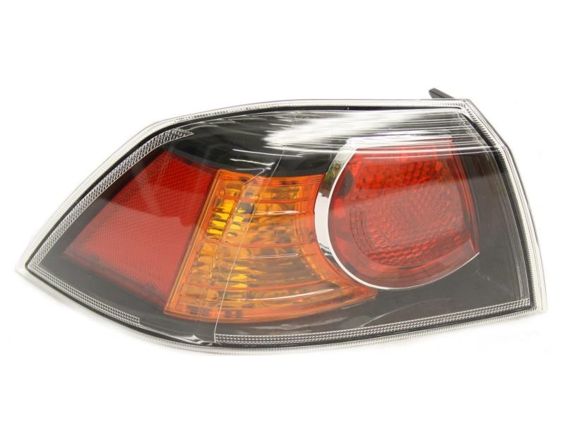 Stop spate lampa Mitsubishi Lancer (Cy0), 03.2007-, Lancer Evo X, 03.2008-, partea Stanga, exterior; tip bec W21/5W+W21W; carcasa neagra; cu locas bec; Omologare: ECE, TYC