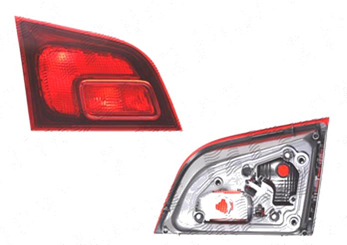 Stop spate lampa Opel Astra J, 01.2013-, spate, Stanga, Combi, partea interioara; cu lampa ceata; H21W+W5W; fumuriu; fara suport bec, DEPO