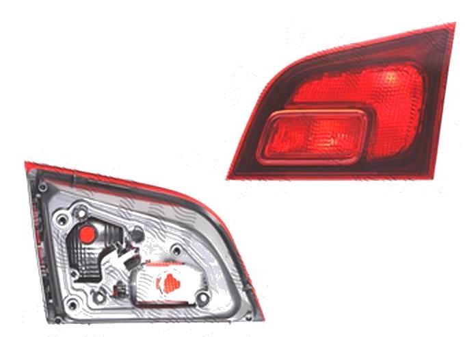 Stop spate lampa Opel Astra J, 01.2013-, spate, Dreapta, Combi, partea interioara; cu mers inapoi; H21W+W5W; fumuriu; fara suport bec, DEPO