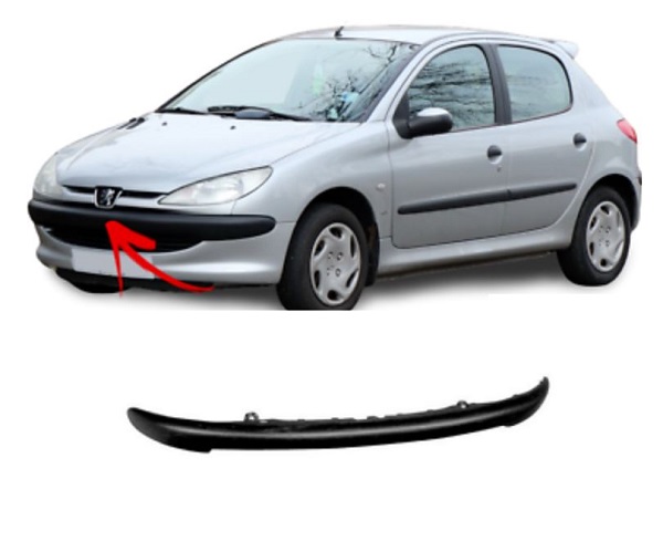 Spoiler bara protectie Peugeot 206 (2), 01.1998-04.2009, Sport, Fata, Aftermarket