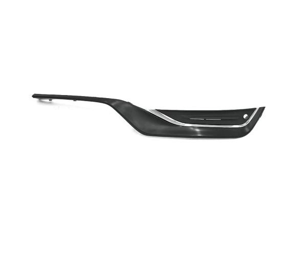 Spoiler bara protectie Volvo S60/V60 (Y20), 04.2013-, Fata, partea Stanga, cu gauri pentru Senzori de parcare (PDC); cu ornamente cromate, Aftermarket