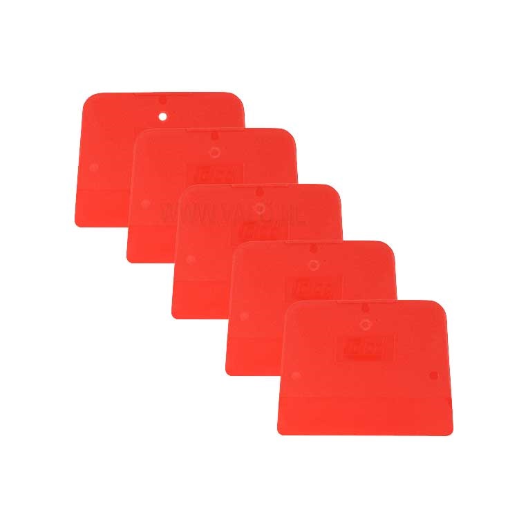 Set 5 buc. spaclu din plastic COLAD flexibile, spatule rosii 120 x 90 mm