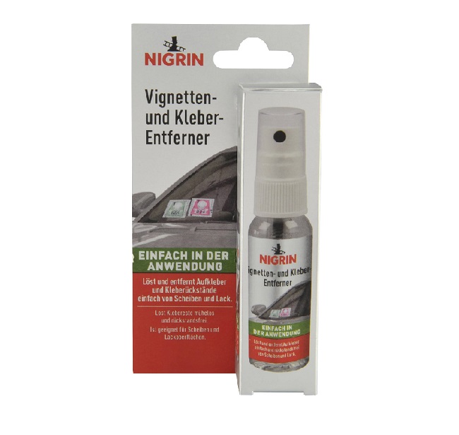 Solutie inlaturare autocolant NIGRIN 30 ml, dizolva si indeparteaza etichetele adezive