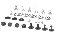 Set fixare scut protectie sub motor A4 (B5), 11.1994-09.2001; A4 (B6), 11.2000-11.2004 Motorizari Benzina, fixare scut sub motor