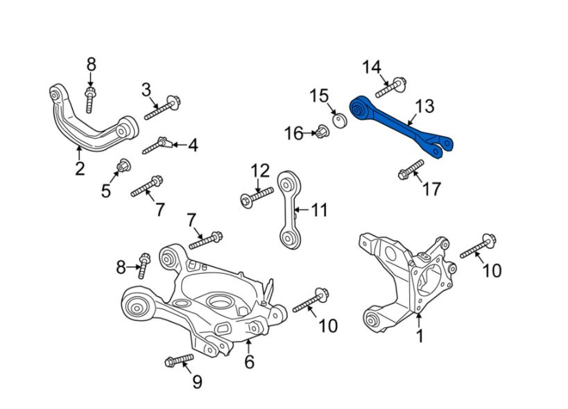 Brat suspensie roata TEKNOROT 32S1375K, Dreapta = Stanga, Spate