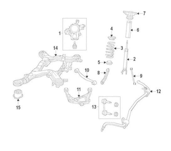 Brat suspensie roata SRL 34T137-5, Stanga, Spate