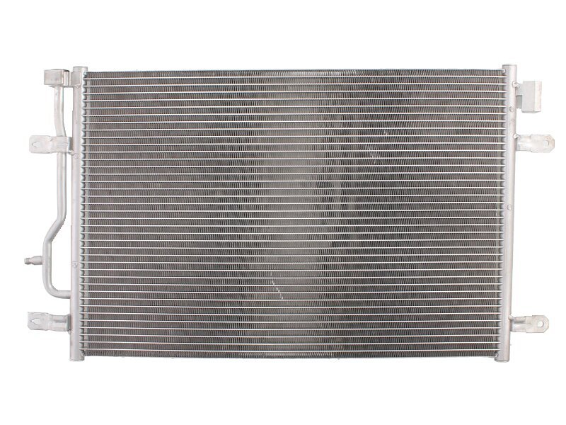 Condensator climatizare A4 (B6), 2000-2004; A6, 11.1998-01.2005, full aluminiu brazat, 615 (570)x410 (380)x16 mm, fara filtru uscator