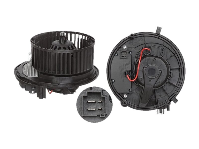 Ventilator habitaclu Audi A3 (8V), 2012-, motor 1.2 TFSI, 1.4 TFSI, 1.8 TFSI, 2.0 TFSI, benzina, cu/fara AC, 1.6 TDI, 2.0 TDI, diesel, cu/fara AC, cu modul de control electronic, cu 4 pini, diametru 155 mm,