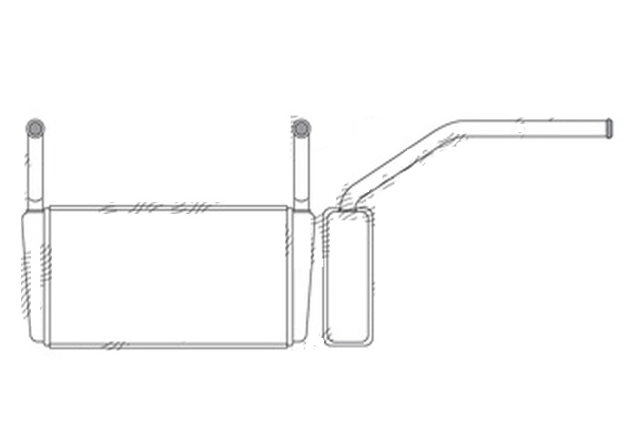 Radiator Incalzire BMW Seria 7 E23, 10.1976-05.1986, 728i, 732i/733i, 735i, 745i, benzina, aluminiu brazat/aluminiu, 277x145x32 mm,