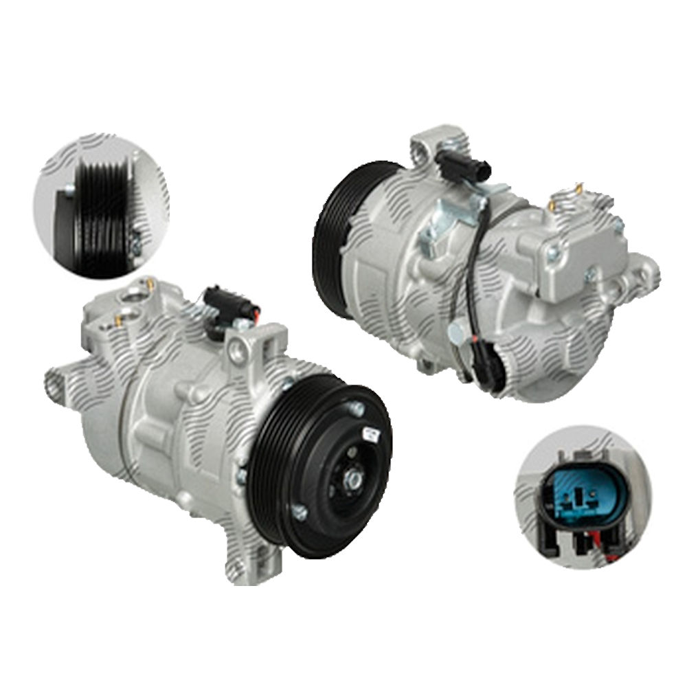 Compresor aer conditionat BMW Seria 1 E87/E88/E81/E82, 09.2004-06.2011, motorizare 120d; 2.0 d 120/130kw, diesel, rola curea 100 mm, 6 caneluri, de tip Denso: 5SE12C