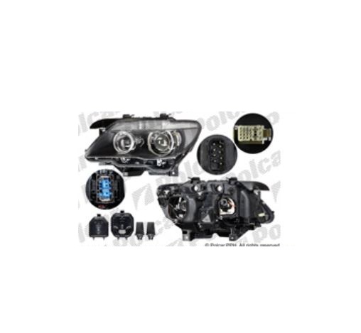 Far Bmw Seria 7 E65/E66 01.2005- 10.2008 HELLA fata dreapta tip bec D1S+H7 xenon cu lumina pentru curbe