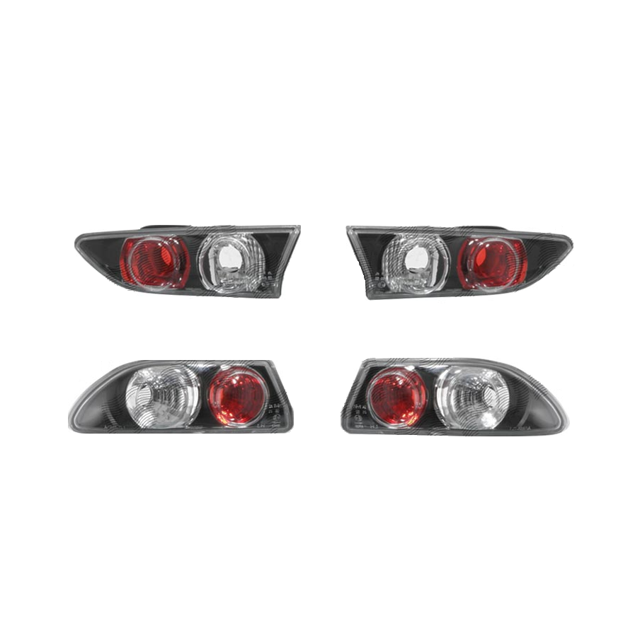 Set stopuri tuning ALFA ROMEO 156 (932), 11.1997-08.2003, Taiwan, partea stanga+dreapta, negru, transparent;