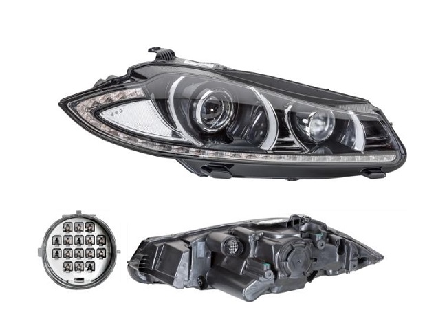 Far JAGUAR XF (X250), 08.2012-12.2015, VARROC, fata, partea dreapta, bi-xenon; cu 'lumina de zi' tip LED;tip bec D3S; electric; cu bec descarcare in gaz; cu transformator; cu motor;