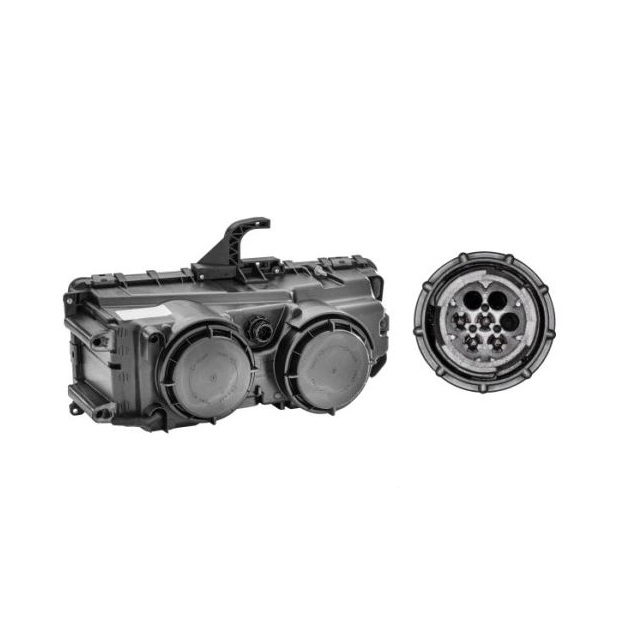 Far MERCEDES AXOR, 10.2004-, HELLA, fata, partea dreapta, 24V; H1+H7+W5W; manual;