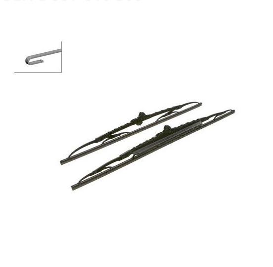 Set stergatoare parbriz BOSCH MITSUBISHI ASX GA, OUTLANDER CW0, Nissan PRIMASTAR, Opel VIVARO, Lancia THEMA, Chevrolet CAMARO, Citroen C4 AIRCROSS, 2012-2014, C-CROSSER, PEUGEOT 4007, 4008, Renault TRAFIC SAAB 9.5 Volvo S60, S80, V70 P80, XC70, 600+530 mm