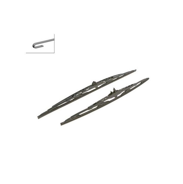 Set stergatoare parbriz BOSCH MERCEDES Clasa C (W203) Volvo S60 (RS),S80, V70, XC90 si Clasa C SPORTCOUPE (CL203), 11.2000-05.2008, 600+530mm; si Porsche PANAMERA (970), 600+530mm; Spoiler; curbat