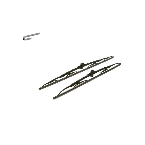 Set stergatoare parbriz BOSCH BMW X5 (E53), 01.1999-2006, Fiat MULTIPLA (186), 01.1999-12.2004, Honda ACCORD (CU2), 2008-2016, Opel MERIVA A, Toyota LAND CRUISER 1996-2013, 600+550 mm