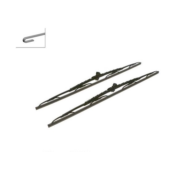 Set stergatoare parbriz BOSCH CHRYSLER VOYAGER Citroen C8, XSARA PICASSO, Dodge CARAVAN (RG/RS), 2000-2008, Fiat ULYSSE; NISSAN NV400, 2010-, Opel MOVANO, 2010-, Peugeot 807, Renault MASTER, 01.2010-10.2014, Lancia PHEDRA, Iveco EUROCARGO, 650+650 mm