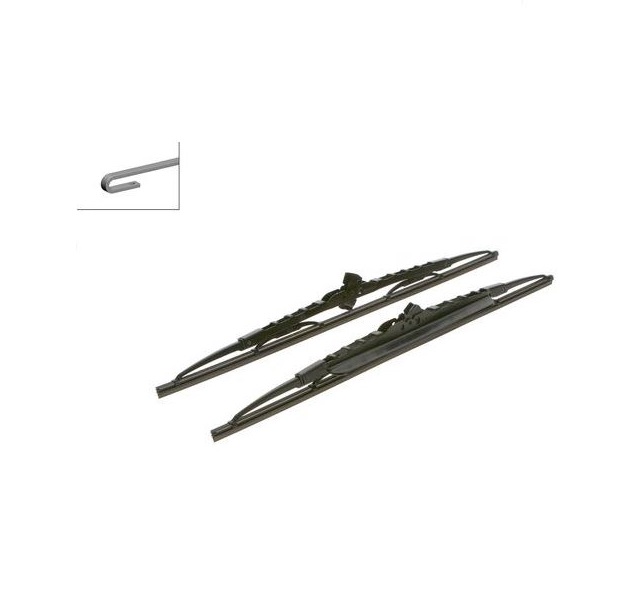 Set stergatoare parbriz BOSCH DAEWOO ESPERO, Dodge Fiat Ford Honda Mazda MINI, MITSUBISHI L200 PAJERO PININ, Nissan PATROL, PICKUP, OPEL ASCONA FRONTERA, OMEGA VECTRA, Suzuki GRAND VITARA, XL-7, VW LT, POLO (6N/6N2), SCIROCCO ROVER, 475+475 mm CU SPOILER