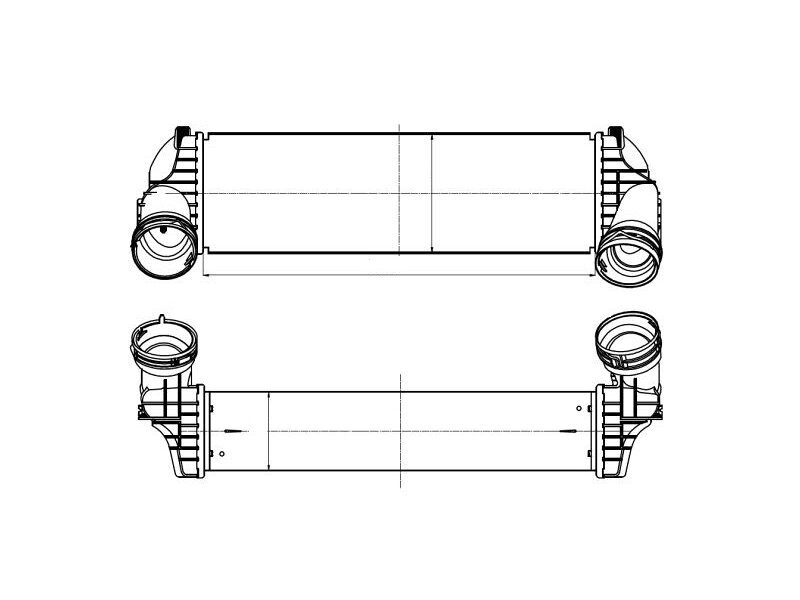 Intercooler BMW X5 E70, 02.2007-2013, motor 3.0 d, diesel, 3.0 R6 T, benzina, cu/fara AC, aluminiu brazat/plastic, 527x157x107 mm, Behr/Hella,