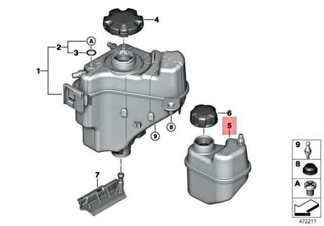 Vas de expansiune BMW Seria 1 F20/21, 2011-2019; Seria 2 F22/F23, 2014- motor 2, 0; 3, 0 benzina