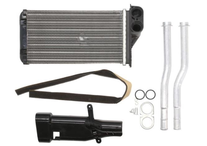 Radiator Incalzire Peugeot 107, 06.2005-03.2014, Toyota Aygo, 06.2005-03.2014, Citroen C1, 06.2005-03.2014, motor 1.0, benzina, cu/fara AC, aluminiu mecanic/plastic, 234x134x42 mm,