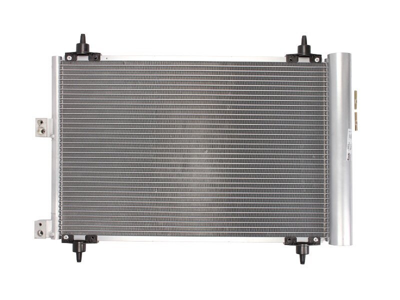 Condensator climatizare Citroen Berlingo, 07.2005-2018, Peugeot Partner, 02.2006-07.2008 motor 1.6 HDI, 55 kw/66kw/80kw diesel, cutie manuala, full aluminiu brazat, 565 (520)x360x16 mm, cu uscator si filtru integrat