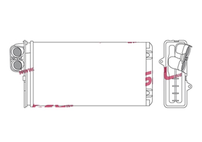 Radiator incalzire habitaclu Citroen Xm (Y3), Xm (Y4), Xm Break (Y3), Xm Break (Y4); Land Rover Range Rover 1; Peugeot 605 (6b) SRLine