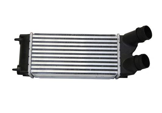 Intercooler Peugeot Partner, 04.2008-2018, Citroen Berlingo, 04.2008-2018, motor 1.6 HDI 55/66kw, diesel, cutie manuala, cu/fara AC, aluminiu brazat/plastic, 300x150x75 mm,