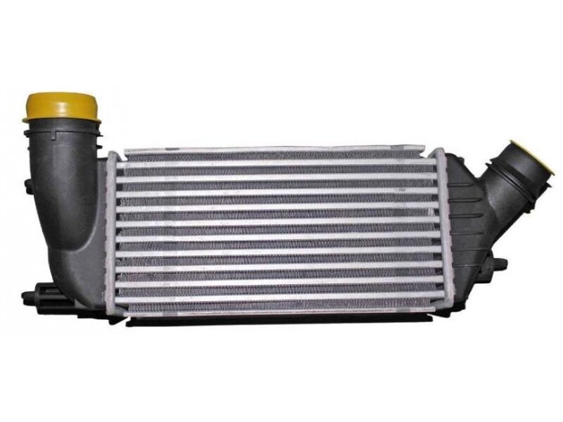 Intercooler Citroen C8, 04.2010-2014, Jumpy, 06.2010-2016, motor 2.0 HDI 120kw, diesel, cutie manuala, cu/fara AC, aluminiu brazat/plastic, 300x145x80 mm, mufa Rapida dreapta,