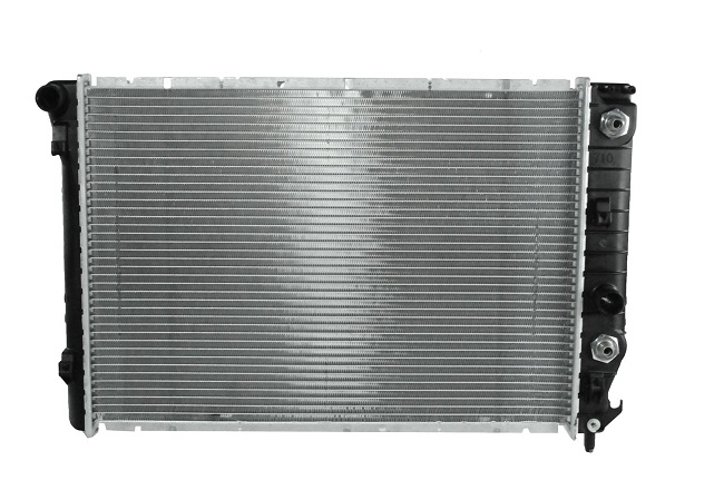 Radiator racire Chevrolet Corvette Z06, 01.2001-10.2004, motor 5.7 V8, 287/302 kw, benzina, cutie automata, cu/fara AC, 603x438x26 mm, aluminiu brazat/plastic,