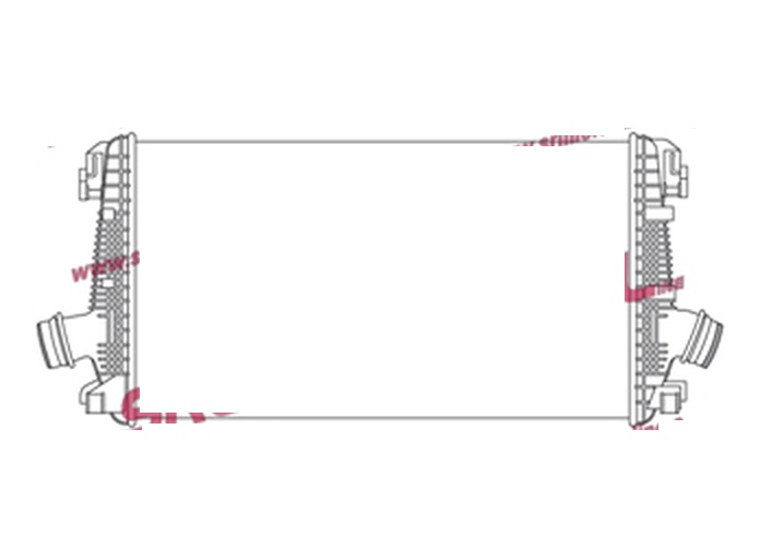 Intercooler Opel Insignia, 01.2013-2017, motor 2.0 Turbo 162/184kw, benzina, cu/fara AC, aluminiu brazat/plastic, 665x358x30 mm, SRLine,