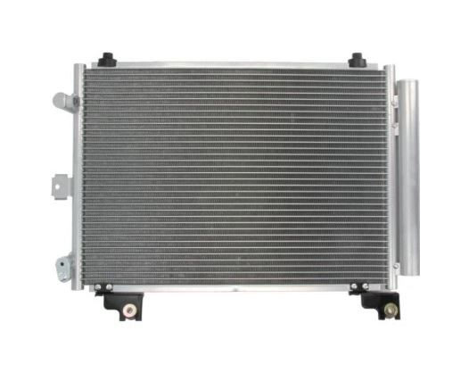 Condensator climatizare Daihatsu Terios, 10.1997-10.2005, motor 0.7 T, 44 kw/47kw benzina, cutie manuala, full aluminiu brazat, 530 (490)x370 (350)x16 mm, cu uscator si filtru integrat
