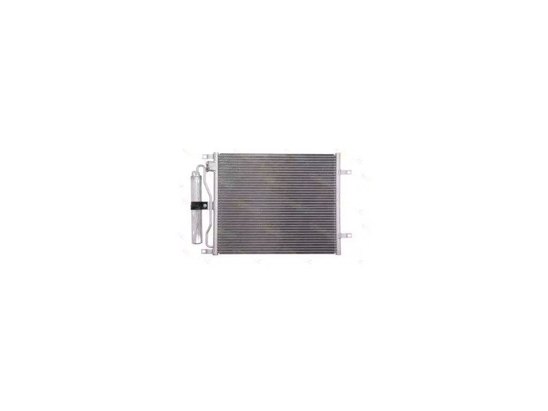 Condensator climatizare Nissan Micra, 06.2005-06.2010, motor 1.5 dci, 48 kw/60 kw/62 kw diesel, cutie manuala, full aluminiu brazat, 490 (445)x390 (377)x16 mm, cu uscator filtrat