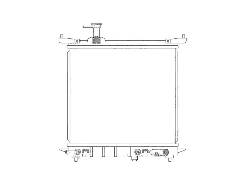 Radiator racire Nissan Micra, 01.2010-2017, motor 1.2, 59 kw, benzina, cutie automata, cu/fara AC, 441x401x16 mm, aluminiu brazat/plastic,