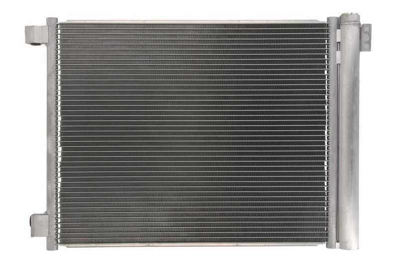 Condensator climatizare Nissan Micra, 04.2011-2017, Micra (K13); Note (E12), motor 1.2, 72 kw benzina, cutie manuala/CVT, full aluminiu brazat, 515(475)x400(385)x16 mm, cu uscator si filtru integrat