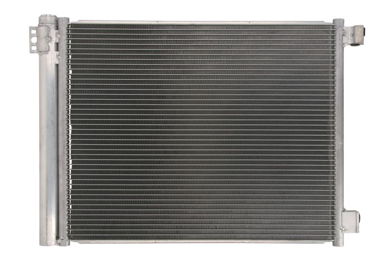 Condensator climatizare Nissan Micra, 04.2011-2017, Micra (K13); Note (E12), motor 1.2, 72 kw benzina, cutie manuala/CVT, full aluminiu brazat, 515(475)x400x16 mm, cu uscator si filtru integrat
