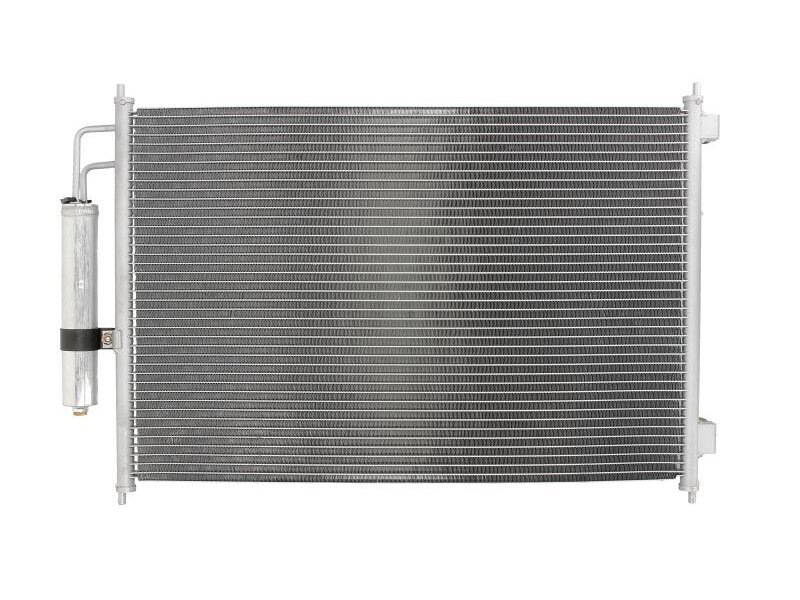 Condensator climatizare Nissan X-Trail (T31), 06.2007-2014, motor 2.0 dci, 127 kw diesel, cutie manuala, full aluminiu brazat, 645 (605)x410 (390)x16 mm, cu uscator filtrat
