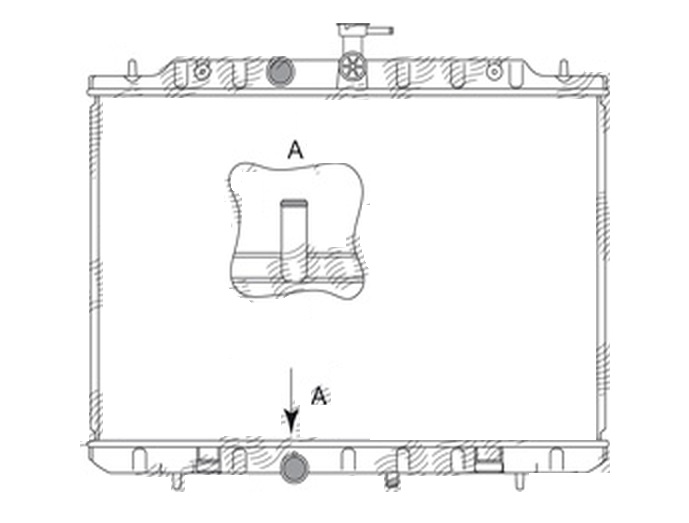 Radiator racire Nissan X-Trail (T31), 03.2007-2014, motor 2.0, 103 kw, benzina, cutie manuala, cu/fara AC, 688x450x16 mm, aluminiu brazat/plastic,