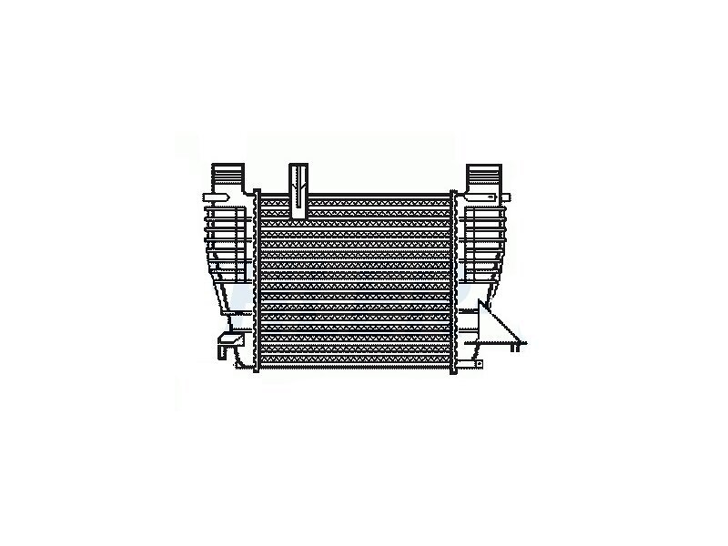 Intercooler Nissan Cube (Z11), 08.2009-, Juke (F15), 06.2010-, motor 1.5 dci 81kw, diesel, cu/fara AC, aluminiu brazat/plastic, 210x202x62 mm,