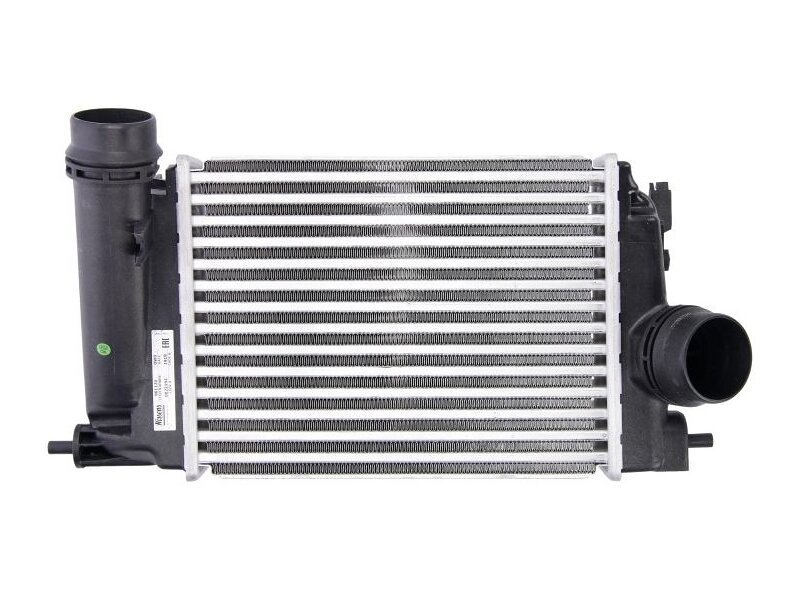 Intercooler Nissan Qashqai (J11), 02.2014-, motor 1.5 dci, diesel, X-Trail, 06.2015-, motor 1.6 DIG-T, benzina, cu/fara AC, aluminiu brazat/plastic, 282x218x64 mm, Valeo,