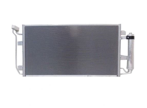 Condensator climatizare Nissan Leaf, 11.2010-02.2013, motor, 81 kw electric, cutie CVT, full aluminiu brazat, 642(602)x345(332)x16 mm, cu uscator filtrat